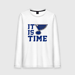 Мужской лонгслив It is St Louis Blues time Сент Луис Блюз