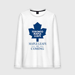 Мужской лонгслив Toronto Maple Leafs are coming Торонто Мейпл Лифс