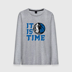 Мужской лонгслив It Is Dallas Mavericks Time Даллас Мэверикс