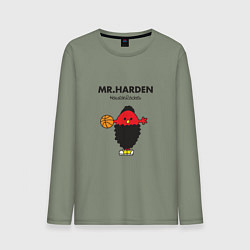 Лонгслив хлопковый мужской Мистер Харден, цвет: авокадо