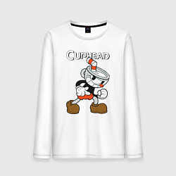 Мужской лонгслив Злая чашечка cuphead