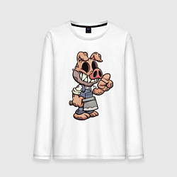 Мужской лонгслив Мясник кабан Pig Dude