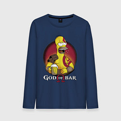 Мужской лонгслив Homer god of bar