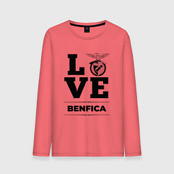 Лонгслив хлопковый мужской Benfica Love Классика, цвет: коралловый