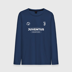 Лонгслив хлопковый мужской Juventus Форма Чемпионов, цвет: тёмно-синий