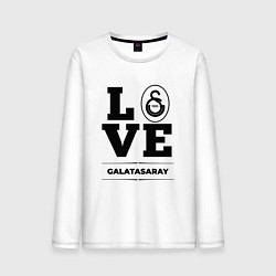 Лонгслив хлопковый мужской Galatasaray Love Классика, цвет: белый