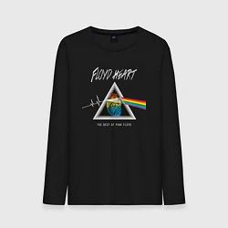 Лонгслив хлопковый мужской Floyd Heart Pink Floyd, цвет: черный