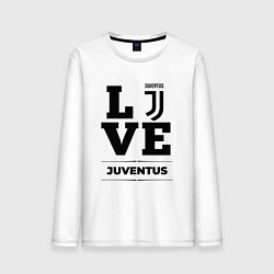 Лонгслив хлопковый мужской Juventus Love Классика, цвет: белый