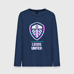 Мужской лонгслив Leeds United FC в стиле Glitch