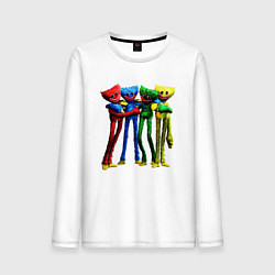 Лонгслив хлопковый мужской GAME POPPY PLAYTIME Mini Huggies, цвет: белый