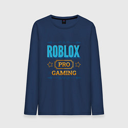 Лонгслив хлопковый мужской Игра Roblox PRO Gaming, цвет: тёмно-синий