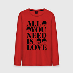 Мужской лонгслив ALL YOU NEED IS LOVE THE BEATLES