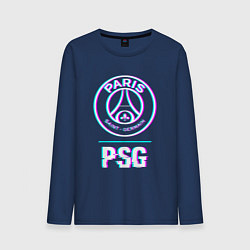 Мужской лонгслив PSG FC в стиле Glitch