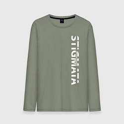 Лонгслив хлопковый мужской Stigmata ПРОТИВ ПРАВИЛ, цвет: авокадо