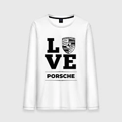 Лонгслив хлопковый мужской Porsche Love Classic, цвет: белый
