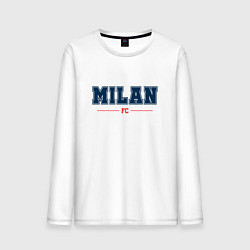 Лонгслив хлопковый мужской Milan FC Classic, цвет: белый