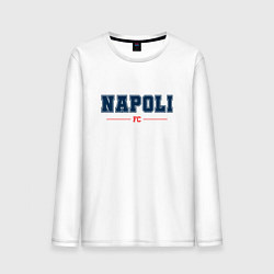 Лонгслив хлопковый мужской Napoli FC Classic, цвет: белый