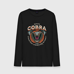 Мужской лонгслив Кобра Кай - логотип с Коброй Cobra Kai Logo