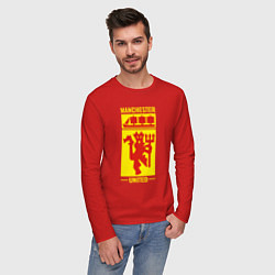 Лонгслив хлопковый мужской Манчестер Юнайтед символ, цвет: красный — фото 2