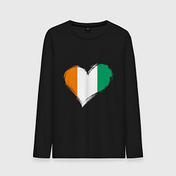 Мужской лонгслив Сердце - Ирландия