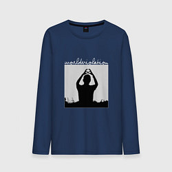 Лонгслив хлопковый мужской World Violation Tour Depeche Mode, цвет: тёмно-синий