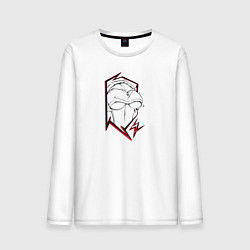 Лонгслив хлопковый мужской Boobs, цвет: белый
