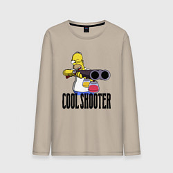 Мужской лонгслив Гомер Симпсон - крутой стрелок