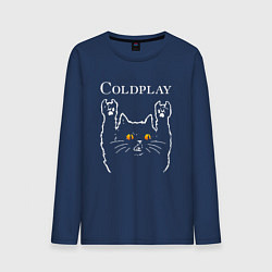 Мужской лонгслив Coldplay rock cat