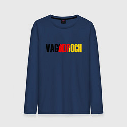 Лонгслив хлопковый мужской VAGODROCH, цвет: тёмно-синий