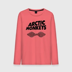 Лонгслив хлопковый мужской Arctic Monkeys, цвет: коралловый