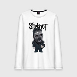 Лонгслив хлопковый мужской Седьмой Slipknot, цвет: белый
