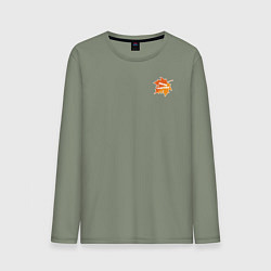 Лонгслив хлопковый мужской Лили Марлен, цвет: авокадо