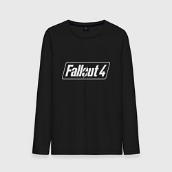 Лонгслив хлопковый мужской Fallout 4 - computer game - action, цвет: черный
