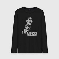 Мужской лонгслив Leo Messi scream