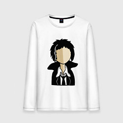 Лонгслив хлопковый мужской Акутагава, цвет: белый