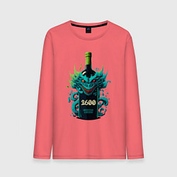 Лонгслив хлопковый мужской Вино за 2600, цвет: коралловый