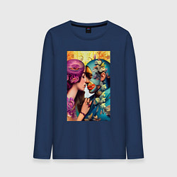 Мужской лонгслив Неземная любовь - нейросеть - art