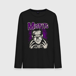 Лонгслив хлопковый мужской Misfits Frankenstein, цвет: черный