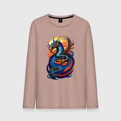 Мужской лонгслив Japanese dragon - irezumi