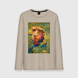 Мужской лонгслив Abstract Vincent van Gogh - surrealism self-portra