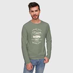 Лонгслив хлопковый мужской Я классический 1967, цвет: авокадо — фото 2