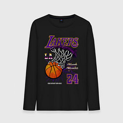 Лонгслив хлопковый мужской LA Lakers Kobe, цвет: черный
