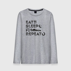 Мужской лонгслив Eat sleep F1