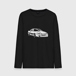 Лонгслив хлопковый мужской Toyota Supra MK3, цвет: черный