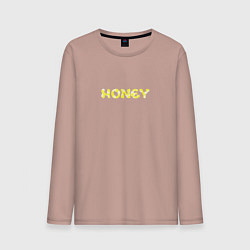 Лонгслив хлопковый мужской Honey, цвет: пыльно-розовый