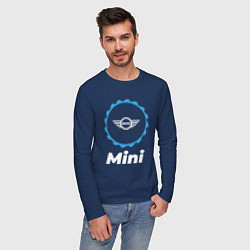 Лонгслив хлопковый мужской Mini в стиле Top Gear, цвет: тёмно-синий — фото 2