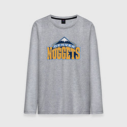 Лонгслив хлопковый мужской Denver Nuggets, цвет: меланж