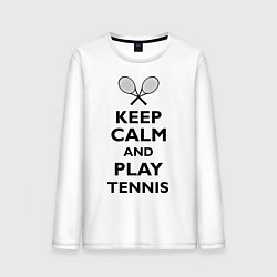 Мужской лонгслив Keep Calm & Play tennis