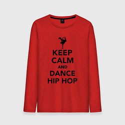 Мужской лонгслив Keep calm and dance hip hop