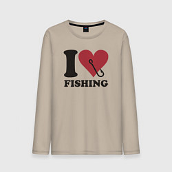 Мужской лонгслив I love fishing